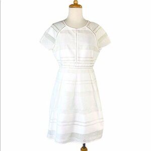 Cremieux A-Line Ryan Dress Botanic Bouquet White Womens Size Medium NWT